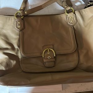 Coach tan large bag